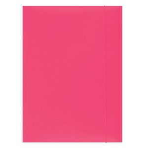 Mapa din carton plastifiat cu elastic, 300gsm, Office Products - roz