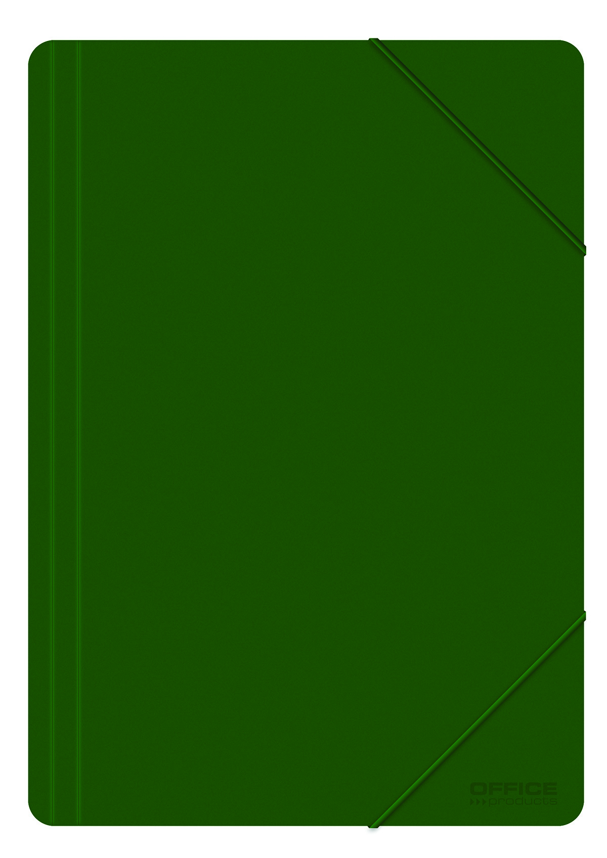 Mapa plastic cu elastic pe colturi, 500 microni, Office Products - verde