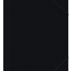 Mapa plastic cu elastic pe colturi, 500 microni, Office Products - negru