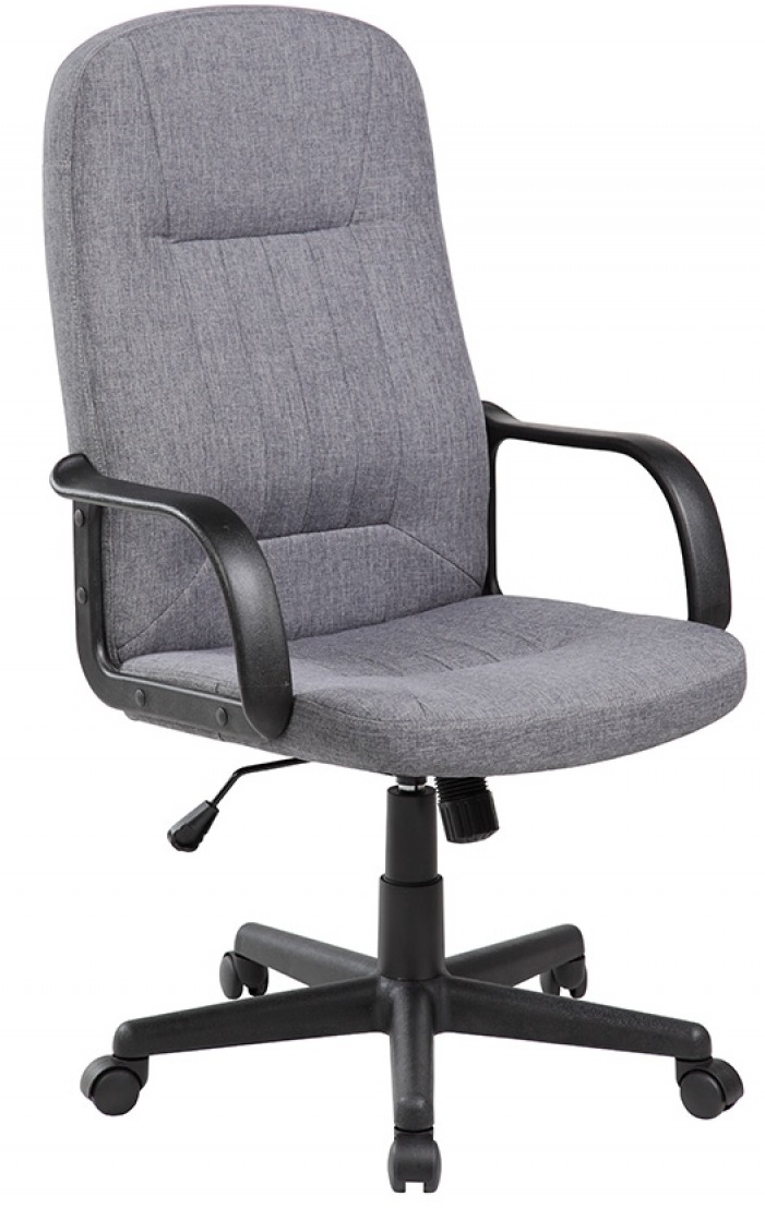 Scaun de birou, brate plastic, rotile, stofa, Office Products Malta - gri