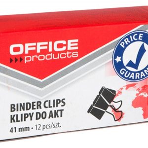 Clip hartie 41mm, 12buc/cutie, Office Products - negru