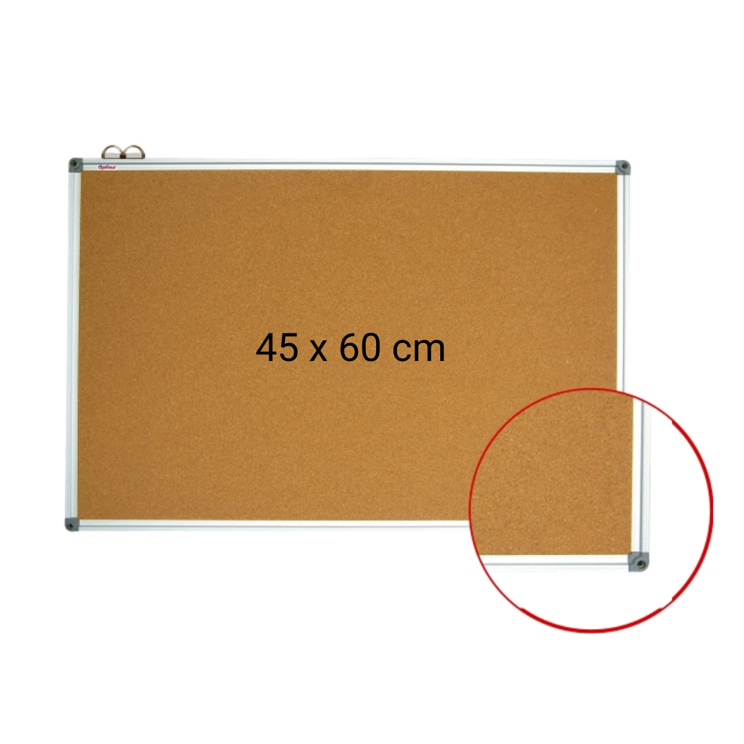 Panou pluta cu rama din aluminiu, 45 x 60 cm, Optima
