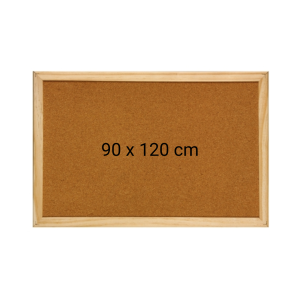 Panou pluta cu rama din lemn, 90 x 120 cm, Optima