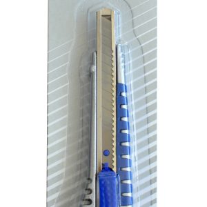 Cutter Optima Basic, lama 9mm SK5, sina metalica, aluminiu cu rubber grip