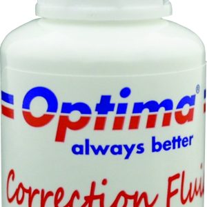 Fluid corector Optima, 20ml, cu pensula, pe baza de solvent (garantie 3 ani)