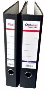 Biblioraft A4, margine metalica, 75mm, Optima Economy - marmorat