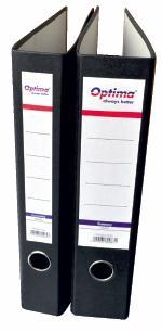 Biblioraft A4, margine metalica, 75mm, Optima Economy - marmorat