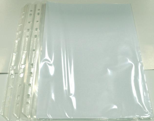 Folie protectie pentru documente A5, 80 microni, 50 folii/set, Optima - transparent