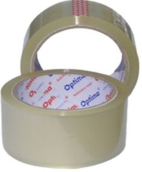 Banda adeziva 72mm x 66 y, 38 microni, Optima - transparent