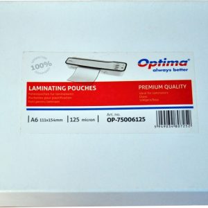 Folie laminare Optima, A6 (111 x 154 mm), 125 microni, 100 folii/top