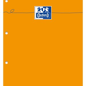Blocnotes OXFORD Orange, A4+, 80 file galbene - 80g/mp, Scribzee, 4 perf, coperta carton - dictando