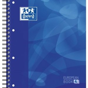 Caiet cu spirala, OXFORD School Projectbook, A4+, 4cul x30 file-90g/mp, Scribzee, coperta PP-dictand