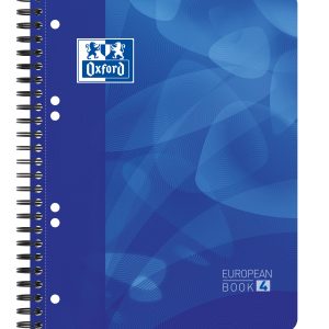 Caiet cu spirala, OXFORD School Projectbook, A5+, 4cul x 30file-90g/mp, Scribzee, coperta PP-dictand