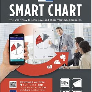 Rezerva hartie flipchart, 65x98cm, OXFORD Smart Chart, 20coli/top, 90g/mp, Scribzee - velina
