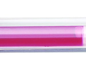 Pix cu gel PENAC CCH-3, rubber grip, 0.7mm, corp transparent, accesorii rosii, scriere rosie