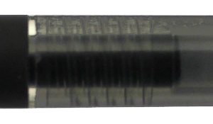 Pix cu gel PENAC Inketti, rubber grip, 0.5mm, corp negru transparent - scriere neagra