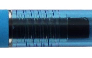 Pix cu gel PENAC Inketti, rubber grip, 0.5mm, corp bleu transparent - scriere bleu