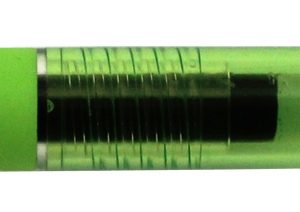 Pix cu gel PENAC Inketti, rubber grip, 0.5mm, corp verde lime transparent - scriere verde lime