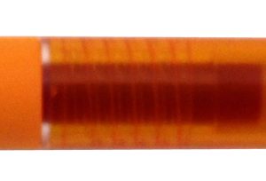Pix cu gel PENAC Inketti, rubber grip, 0.5mm, corp orange transparent - scriere orange