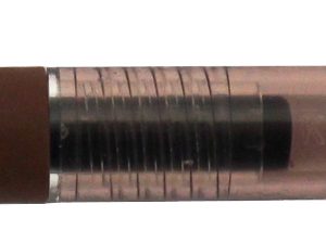 Pix cu gel PENAC Inketti, rubber grip, 0.5mm, corp maro transparent - scriere maro