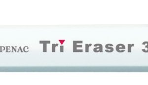 Radiera mecanica PENAC Tri Eraser, triunghiulara, 100% cauciuc - corp alb