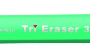 Radiera mecanica PENAC Tri Eraser, triunghiulara, 100% cauciuc - corp verde pastel
