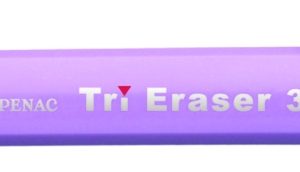 Radiera mecanica PENAC Tri Eraser, triunghiulara, 100% cauciuc - corp violet pastel