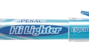 Textmarker cu cerneala PENAC Liqliner, varf 1-4 mm - albastru fluorescent