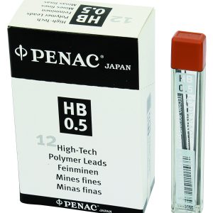 Mine pentru creion mecanic 0,5mm, 12/set, PENAC - HB