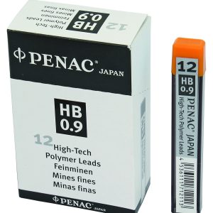 Mine pentru creion mecanic 0,9mm, 12/set, PENAC - HB