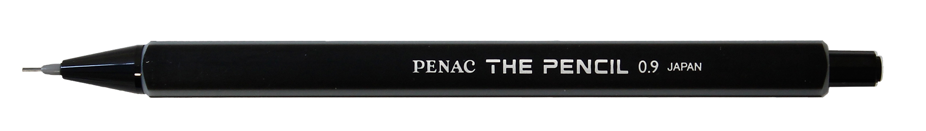 Creion mecanic PENAC The Pencil, rubber grip, 0.9mm, varf plastic - corp negru