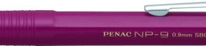 Creion mecanic profesional PENAC NP-9, 0.9mm, con metalic, varf cilindric fix - corp bordeaux
