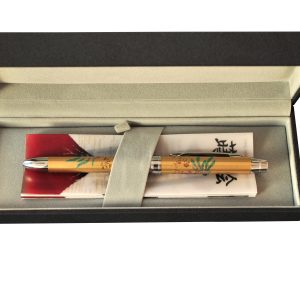 Pix multifunctional de lux PENAC Maki-E (pictura japoneza) - Hoo-oo, corp auriu, in cutie cadou