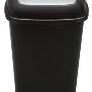 Cos plastic reciclare selectiva, capacitate 90l, PLAFOR Quatro - negru cu capac gri - altele