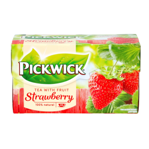 Ceai PICKWICK FRUIT - negru cu capsuni - 20 x 1,5 gr./pachet