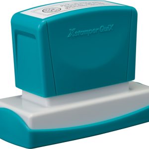 Stampila Xstamper QuiX - Q18, dreptunghiulara, 22 x 69mm - tus albastru
