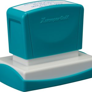 Stampila Xstamper QuiX - Q16, dreptunghiulara, 36 x 61mm - tus negru