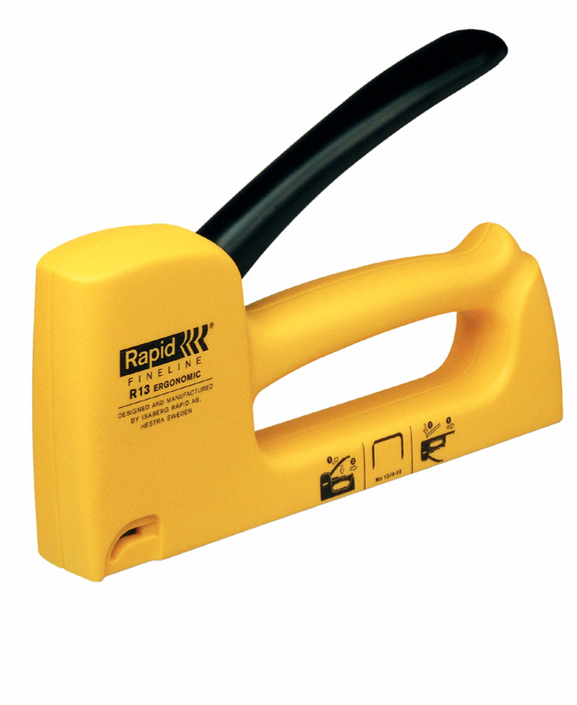 Pistol de capsat Rapid R13E, blister, se foloseste cu capse 13/4-10, portocaliu
