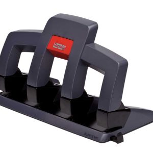 Perforator metalic Rapid Supreme SP34 PressLess, 30 coli, 4 perforatii, cutie, negru