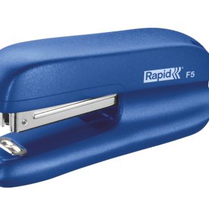 Capsator plastic Rapid F5, 10 coli, cutie, albastru