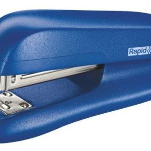 Capsator plastic Rapid F6, 20 coli, capsare inchisa/deschisa, cutie, albastru