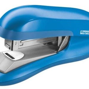Capsator plastic Rapid F30, 30 coli, cutie, capsare plata, albastru deschis