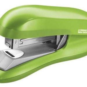 Capsator plastic Rapid F30, 30 coli, cutie, capsare plata, verde deschis