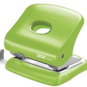 Perforator plastic Rapid FC30, 30 de coli, cutie, verde deschis