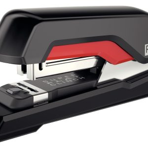 Capsator metalic Rapid Supreme S27, 30 coli, capsare plata, cutie, rosu-negru