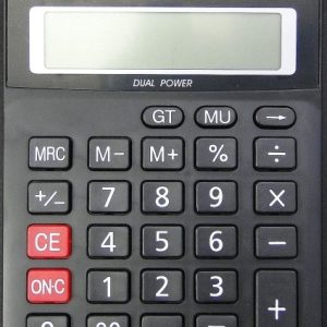Calculator de birou, 12 digits, 137 x 104 x 23 mm, dual power, Rebell 8118-12 - negru