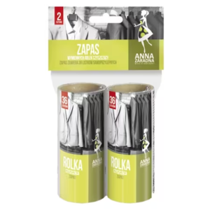Rezerva rola adeziva pentru scame, par si praf, 36 buc/rola, 2 role/set, Anna Zaradna - alba
