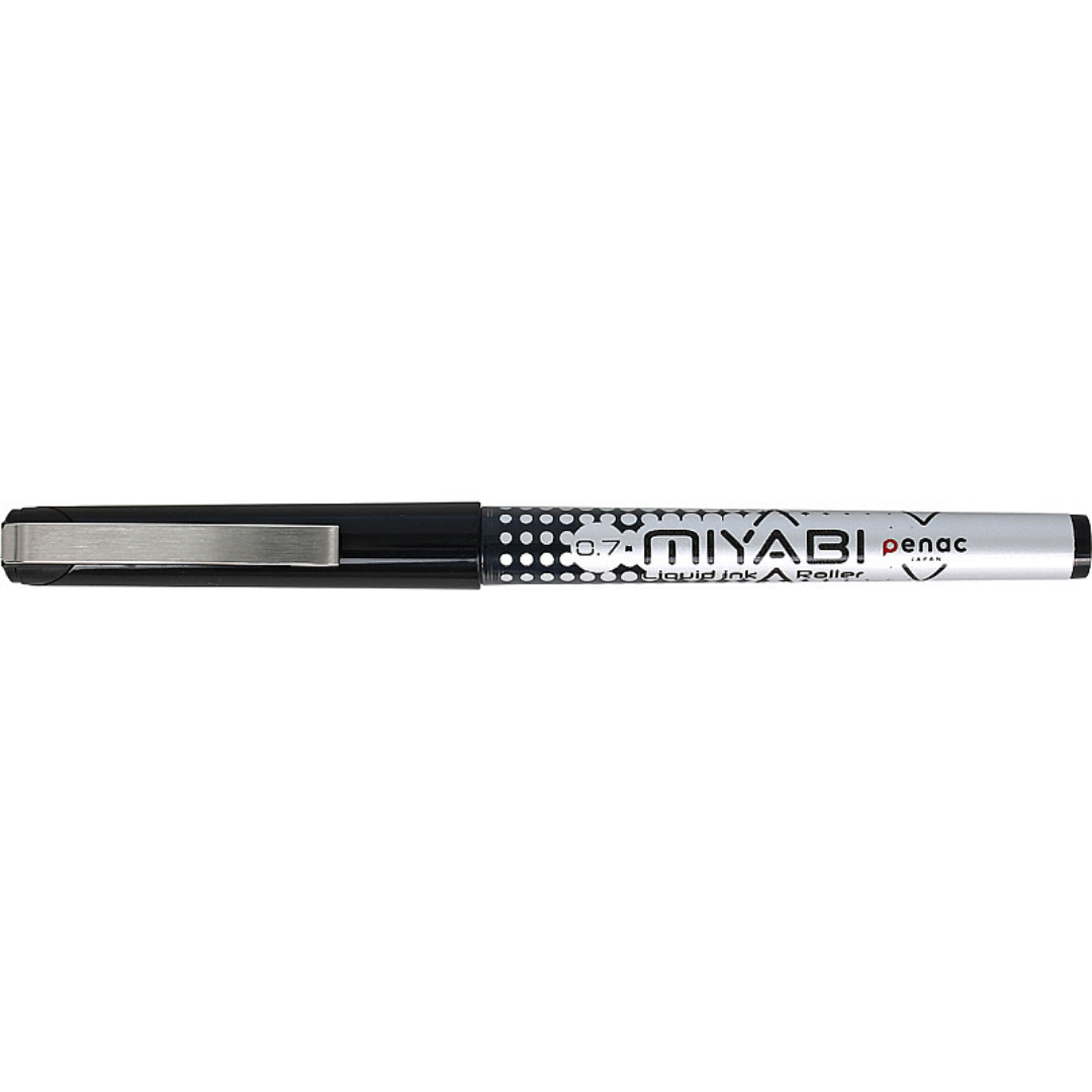 Roller cu cerneala PENAC Miyabi, ball point 0.7mm, clema metalica - scriere neagra