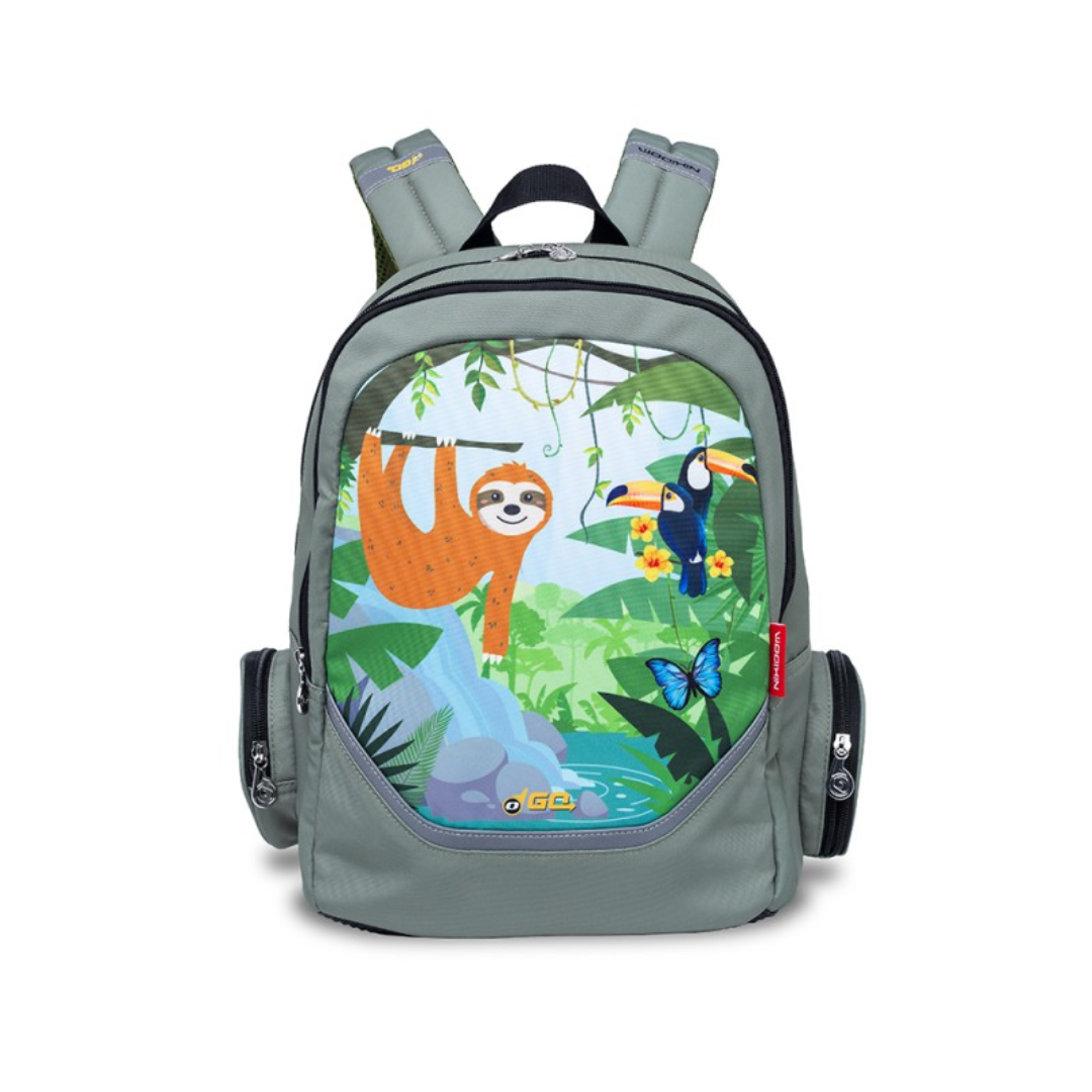 Rucsac scoala NIKIDOM Roller Go - Rainforest