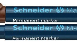 Permanent marker SCHNEIDER Maxx 130, varf rotund 1-3mm - maro